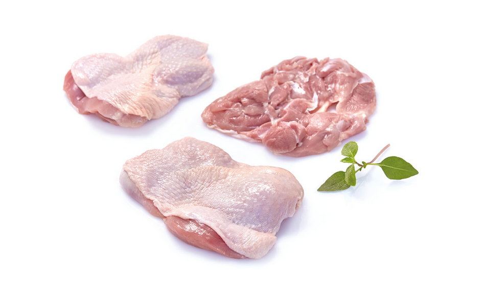 Chicken Boneless Leg Meat With Skin